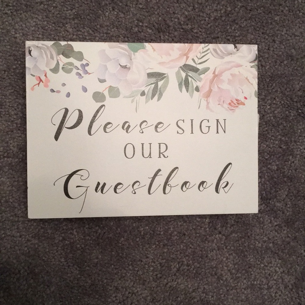 Please sign our guest book sign